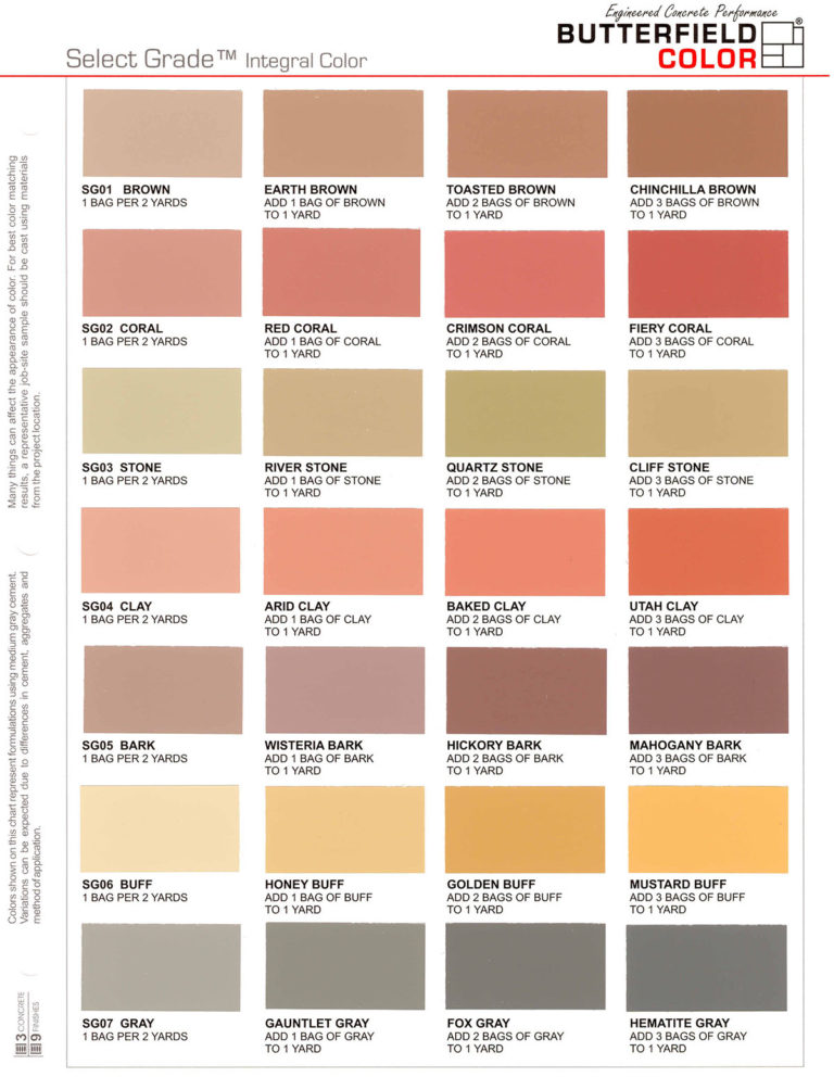 _0017_Butterfield Select Grade Oxide Colour Chart - Con-Spec Industries